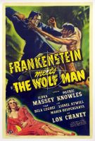 FRANKENSTEIN MEETS THE WOLFMAN US one sheet - pre-restoration (Poster)