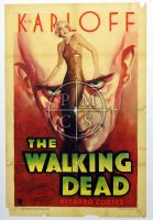 THE WALKING DEAD - Mounted on linen, prior to any works of restoration. (Poster)