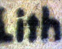 THE MUMMY - "Lith" of "Lithographed". Edges of lettering are not sharp and the paper color is sprayed with CMYK (Poster)