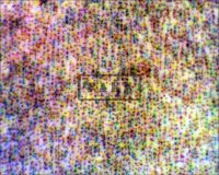 THE MUMMY - Inside the Egyptian Man's helmet. Note the CMYK patterning (Poster)