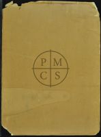 Verso of board as received. There is a large water stain at left and visible writing.