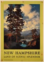 New Hampshire - Land of Scenic Splendor - Linen Backed (Poster)